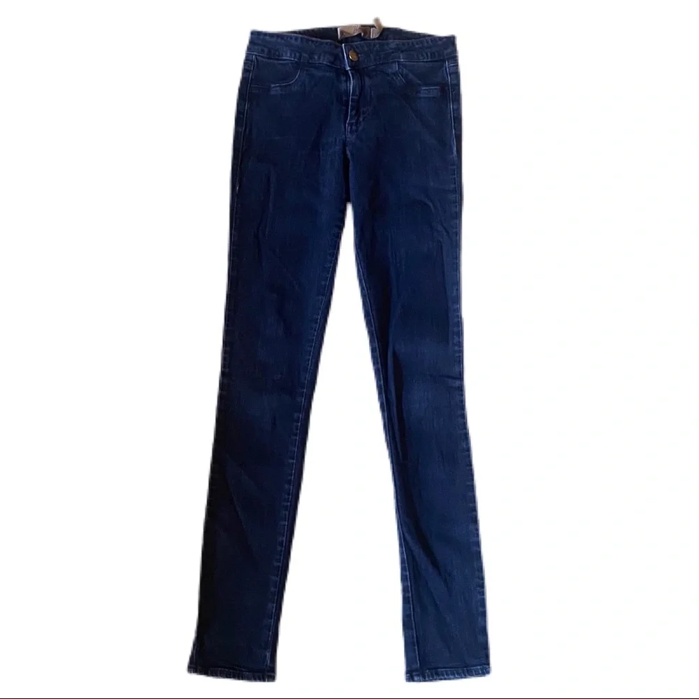 Paige Rowena Denim Legging Dark Wash Sz 26 - Picture 2 of 7